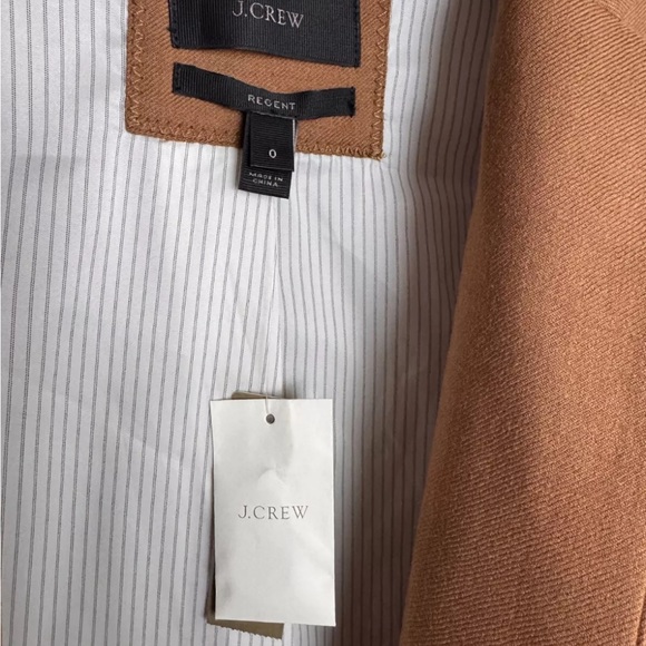 J.CREW Regent Wool Blazer Jacket Stripe Camel - Picture 10 of 14